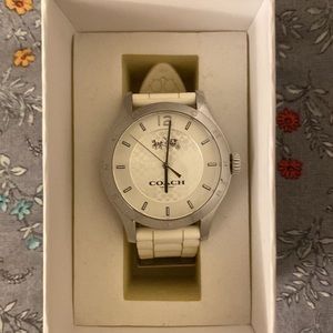 Coach Watch w/White Rubber Band